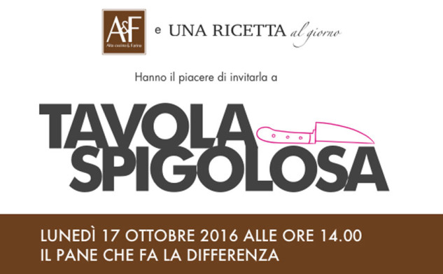 Tavola Spigolosa lunedì 17 ottobre 2016